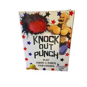 Knockout Punch Play cards and punch your friends. 2-6 players age 7+
